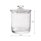 STORi Premium Quality Clear Plastic Apothecary Jars | Set of 3