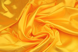 RayLineDo 3 Yard YELLOW Color SILKY SATIN FABRIC DRESSMAKING WEDDING