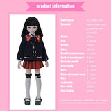 BJD 1/4 Doll 41cm College Style SD Doll Ball Jointed Doll DIY Toys with Clothes Outfit Shoes Wig Hair Makeup, Best Gift for Boys Girls