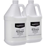 Amazon Basics All Purpose Washable School Liquid Glue, Great for Making Slime, 1 Gallon Bottle, 2-Pack & Glue Slime Activator Solution, 8-oz- Great for Making Slime, 2-Pack