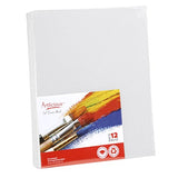 Artlicious Canvas Panels 12 Pack - 8"X10" Super Value Pack- Artist Canvas Boards for Painting
