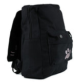 Black College Cute Cat Embroidery Canvas School Backpack Bags for Kids Kitty(Pink)