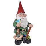 Garden Gnome Statue - Gottfried the Giant's Bigger Brother Gnome - Outdoor Garden Gnomes - Lawn Gnome