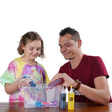 Tie Dye Kit for Kids and Adults, 24 Colors for DIY Fabric Dye Projects. 172 Pack Party Tie Dye Supplies Set with Aprons, Gloves, Rubber Bands and Table Covers(Blue)