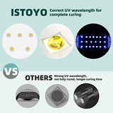 ISTOYO UV Light for Resin, 48W Large Size Dual Wavelength UV Resin Light and High Energy Value Portable Mini UV Lamp, Resin Supplies, Resin Kits for UV Resin, Resin Molds, Jewelry Making, DIY Craft