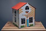 Dollhouse with furniture, eco-friendly, wooden toy, 3d puzzles