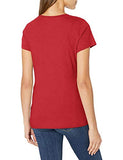 Nautica Women's Easy Comfort Supersoft 100% Cotton Classic Logo T-Shirt, Red, Large
