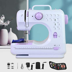 Sewing Machine for Beginners Mini Portable Small Electric Household Sewing Machine - 12 Kinds of Built-in Stitches, Easy to Use and Store, Bring Convenience to Life（505）