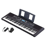 Yamaha PSR-EW310 76-key Portable Keyboard with Power Supply & FC4A Assignable Piano Sustain Foot Pedal,MultiColored