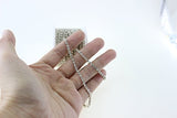 Super Sparkling 3.0MM 10Yard Clear Glass Crystal Rhinestone Chain Close Trim Cup Chain Bulk for