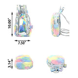 Cute Plush Unicorn Backpack, Soft Rainbow Bag (Style 2 - 9 inch)