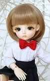 FEENGG BJD Doll 1/6 Ball Joint Doll SD Full Set Clothes Wig Makeup Bowknot School Uniform Child DIY Toy Gift Birthday Festival Send Girl