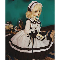 HMANE BJD Clothes 1/6, 3Pcs Brownness Heart Style Apron Dress for 1/6 BJD Dolls (No Doll)