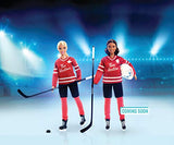 Tim Hortons Barbie Doll (12-inch Curvy) Collectible Barbie Doll Wearing Hockey Uniform, with Doll Stand and Certificate of Authenticity, for 6 Year Olds and Up, Red