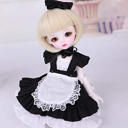 MEESock 1/6 Maid BJD Dolls 10Inch 26cm Ball Joints SD Dolls Cosplay Fashion Dolls with All Clothes Shoes Wig Hair Makeup Surprise Gift Collection DIY Toys