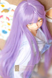 1/6 6-7" 15-17cm Bjd Doll Hair Wig Long Straight Layer Roll Inside Tips Light Purple Styled