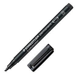 Staedtler 314-9 Lumocolor Bold Permanent Universal Pen B, Pack of 10, Black