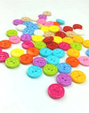 RayLineDo One Pack of 240 Pieces/Pack 13mm Mixed Colours Round Shape 2 Holes Plastic Buttons