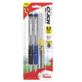 Pentel Twist Erase CLICK  Automatic Pencil with 2 Eraser Refills and Lead, 0.9 mm, Assorted