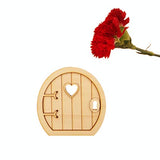 JANOU Wood Fairy Door Miniature DIY Craft Embellishments Gift Ornaments Decoration Pack 6 Sets