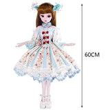 Girl Gift Doll 1/3 Dolls 23.6 Inch 19 Joint Ball Jointed Dolls Full Set Can Be Changed Makeup Dress DIY Best Birthday Xmas Gifts HMYH