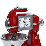 Miniature Cake - Food Mixer Red Novelty Quartz Movement Collector Clock