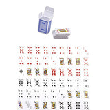JIDOANCK Mini Poker Cards Doll House Miniature Scene 1:12 Mode Playing Game Kids Toy,Miniature Doll House Furniture and Accessories - A Poker