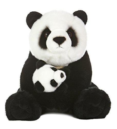 Aurora World Miyoni Panda Bear with Cub Plush, 15"