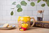 Silver Buffalo Disney Winnie-The-Pooh Honey Pot Ceramic Coffee 3D Sculpted Mug, 23 Oz, Brown
