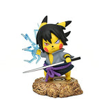 Sasuke Cosplay Pikachu Action Figure Naruto Cosplay Pokemon Figurine Anime Toy Collectibles Statue Gift (Sasuke)