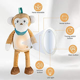 Sleep Soothers for Sleeping Baby, Baby Lullaby Stuffed Animal Plush Toy, White Noise Sound Machine, Portable Sleep Aid Night Light for Newborns and Toddlers (Monkey)