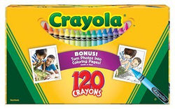 7 Pack CRAYOLA LLC FORMERLY BINNEY & SMITH NON PEGGABLE CRAYONS 120CT