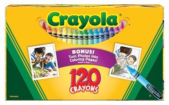 7 Pack CRAYOLA LLC FORMERLY BINNEY & SMITH NON PEGGABLE CRAYONS 120CT