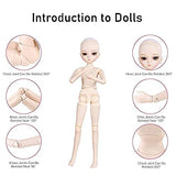 Xin Yan Handmade Bjd Dolls,1/6 Sd Dolls 10.7 Inch Ball Jointed Doll DIY Toys with Full Set Clothes Shoes Wig Makeup, Red New Year Outfit Best Gift for Girls-MIU