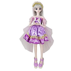 EVA BJD Purple Mariposa 1/3 SD Doll 60cm 24" Ball Jointed BJD Dolls with Makeup and Full Set