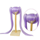 Prettyia 1/3 BJD Doll Purple Straight Wig Ponytail DIY Accessory for 60cm Night Lolita Doll