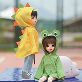 HMANE BJD Doll Clothes Raincoat, Little Frog Wearproof Raincoat for 1/6 BJD Dolls (No Doll)