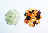 Plate of biscuits,sweets, biscuits with jam, chocolate. Dollhouse miniature 1:12