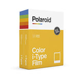 Polaroid Originals Now I-Type Instant Camera - White (9027) & Polaroid Color Film for I-Type Double Pack, 16 Photos (6009) & B&W Film for I-Type (6001)
