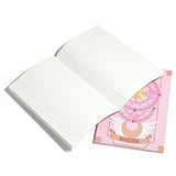 Glopastel Sakura Anime Notebooks | Japanese Manga Kawaii Stationary Design for Girls Women | Cardcaptor Japanese Pastel Star Moon Wings Design | Ruled Lined Cute Travel Journal | Pack of 2 (Pink)