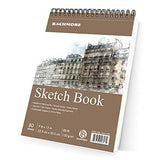 Bachmore Sketchpad 9X12" Inch (88lb/130g), 80 Sheets of Spiral Bound Sketch Book for Artist Pro & Amateurs | Marker Art, Colored Pencil, Charcoal for Sketching