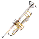 Mendini MTT-30CN Nickel Plated Intermediate Double-Braced Bb Trumpet