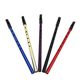 lightclub D Tune Irish Tin Whistle Metal Flute Recorder Musical Instrument for Beginner Purple