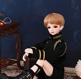 LUSHUN 1/4 BJD Doll 16inch SD Doll Classical Style Knight Boy Doll + Makeup + Clothes + Pants + Shoes + Wigs + Doll Accessories Series 15 Joints Doll Can Change Eyes