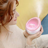 Cotree USB Small Sofa Humidifier, Mini Cool Humidifier 350ml Water Volume, One Touch Shut-Off for Home Office Bedroom (Pink)