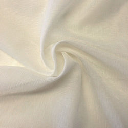 Sheer Voile Faux Linen Fabric 118" Wide Curtain Drapery BTY 100% Polyester (Beige)