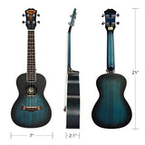 Soprano Ukulele 21 Inch Mahogany Hawaiian Ukelele for Beginner Kids Christmas Gift with Set