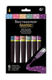 Spectrum Noir Sparkle Fine Glitter Brush Pens Set Vintage Tones Pack of 6, 20.3 x 12 x 2 cm