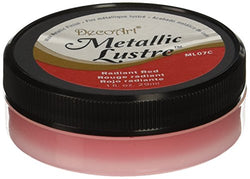 Deco Art Metallic Lustre Wax Finish, 1 oz, Radiant Red