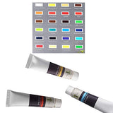 Tavolozza Acrylic Paint Set of 24 Colors/Tubes 22 milliliter with Storage Box, Perfect for Canvas, Wood, Ceramic, Fabric. Non Toxic Vibrant Colors
